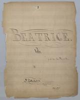 Beatrice : Valse - Score