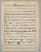 Symphony : in D Minor - Parts: Cornet 3