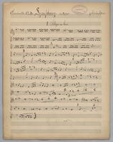 Symphony : in D Minor - Parts: Clarinet 1