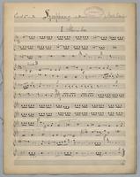 Symphony : in D Minor - Parts: Cornet 1