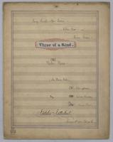Three of a Kind : 3 Parlor Pieces : for Piano solo,