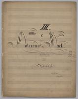 III. Noturnos de Nuit : pour le Piano seul,