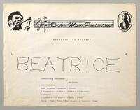 202 Beatrice Full Manuscript score