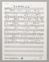 202 Beatrice Full Manuscript score