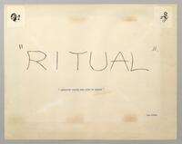 203 Ritual Manuscript score