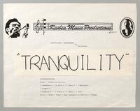 245 Tranquility Full Manuscript score