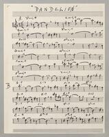 Dandelions Lead Sheet