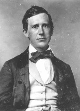 The composer Stephen Foster in a suit and bow tie.