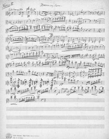 Autumn Moods: 1st violin page one