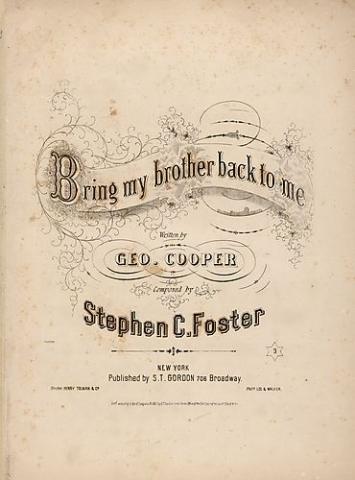cover for "Bring My Brother back to me"