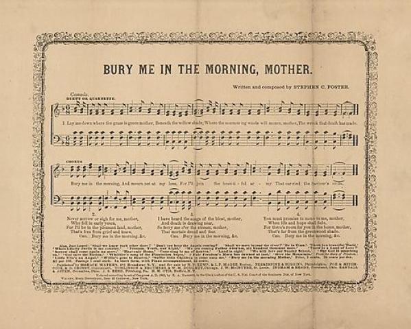"Bury Me in the morning mother" score