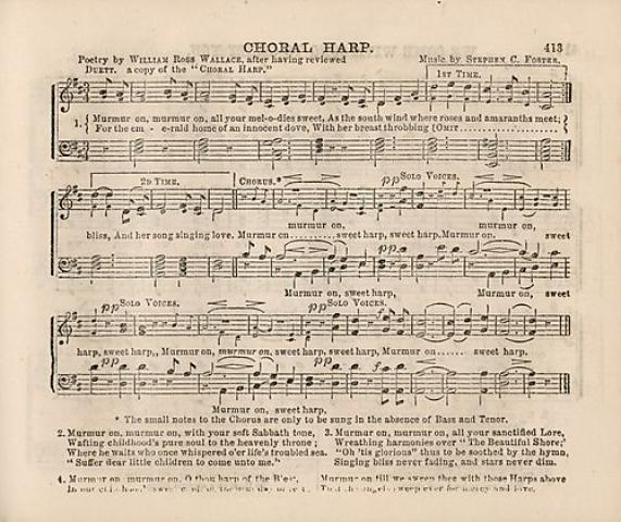 "Choral Harp" score