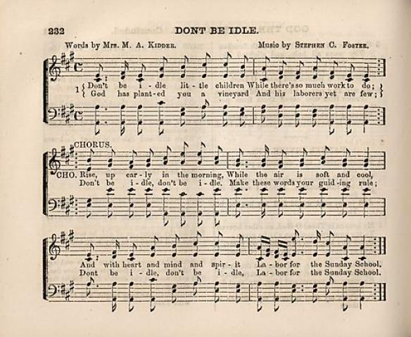 “Don’t Be Idle” score