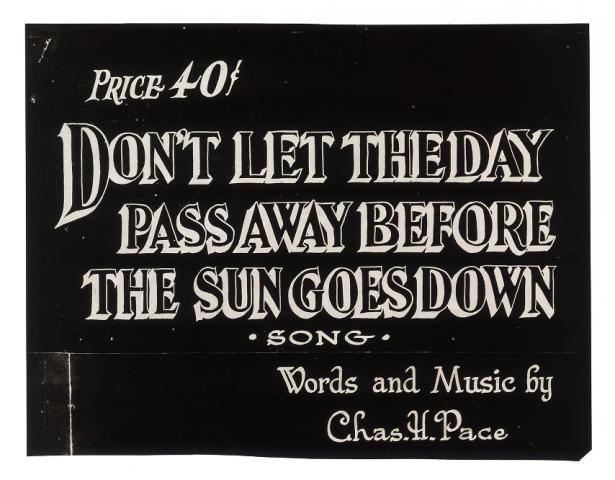 Don’t Let The Day Pass Away Before the Sun Goes Down cover