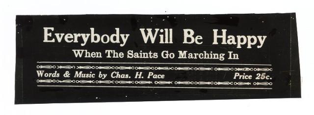 Everybody Will Be Happy When the Saints Go Marching In title