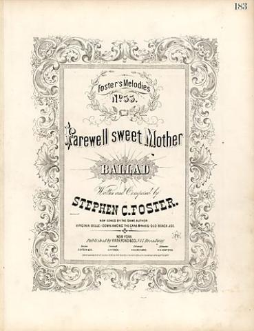 cover for "Farewell sweet mother"