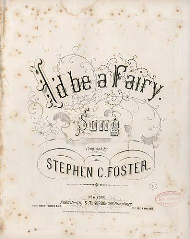 cover for "I'd Be a Fairy"