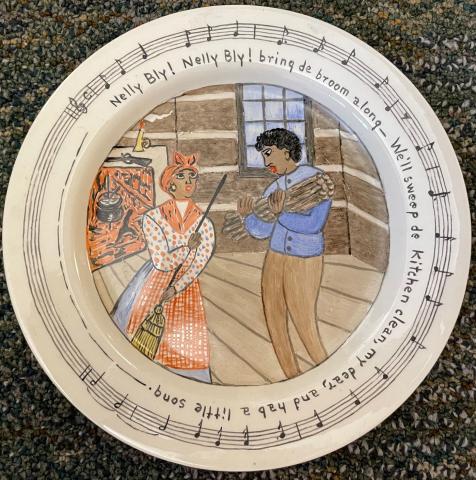 "Nelly Bly" plate by Willoughby Ions