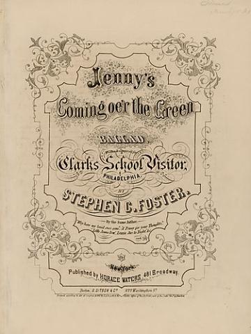 cover for "Jenny's Coming oe'r the Green"