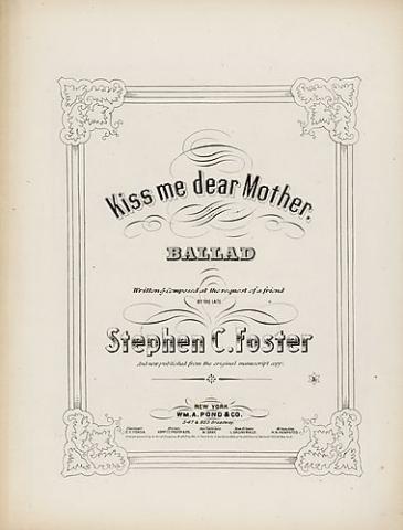 cover for "Kiss Me Dear Mother ere I die"