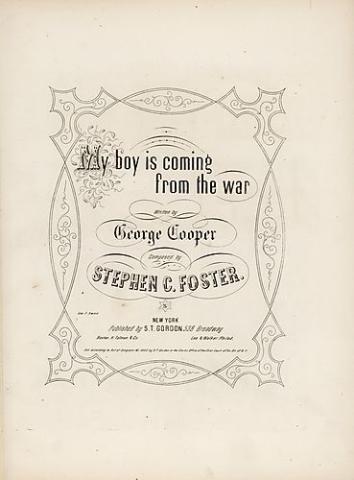 "My Boy is Coming from the War" cover
