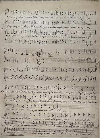 "Oh Boys Carry Me Long" manuscript p 2