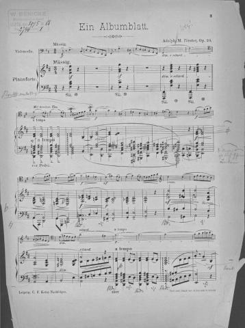 Opus 24 Ein Albumblatt score 1st page