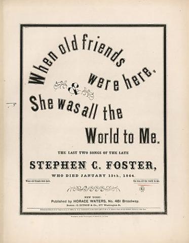 cover "When Old Friends Were Here"
