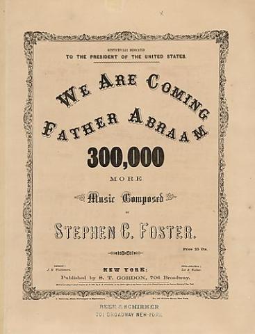 cover for "We Are Coming Father Abraam, 300,000 More"