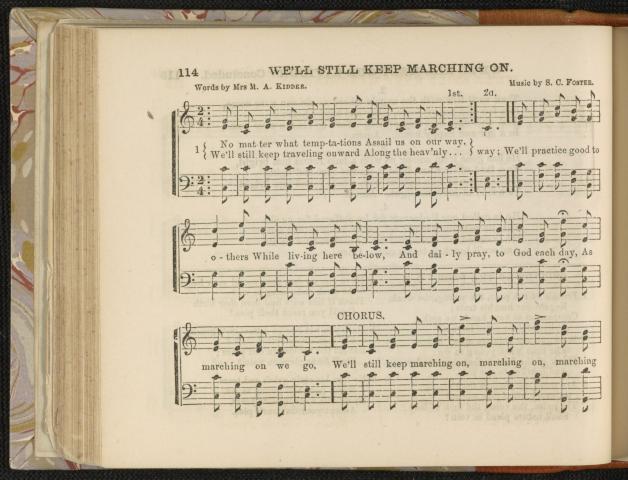 "We'll Still Keep Marching On" from the Athenaeum Collection, p. 1