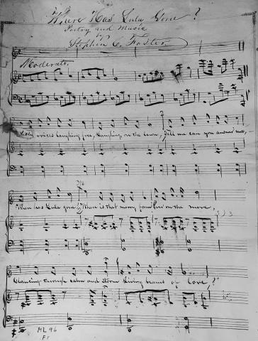 Manuscript for "Where Has Lula Gone" p. 1