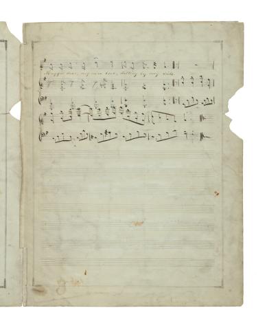 manuscript (p 2) of “Maggie by My Side”