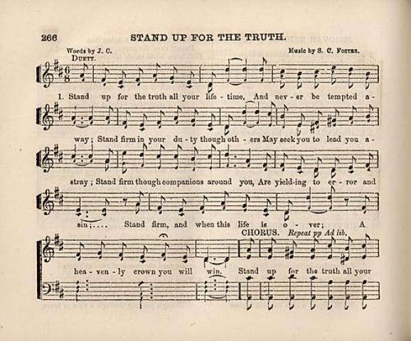 "Stand up for the truth" score