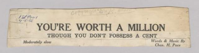 You're Worth A Million title